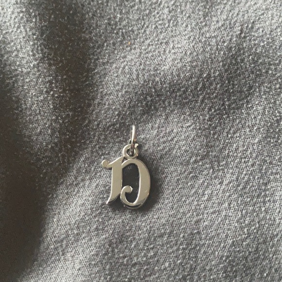 Silver D CHARM (letter D) to add onto jewelry - Picture 2 of 3